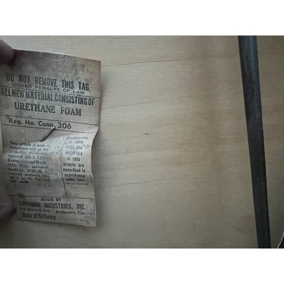 Vintage Leg-O-Matic Wood Folding Chair Vinyl White Seat RV, Camping, Any Room - Picture 5 of 11